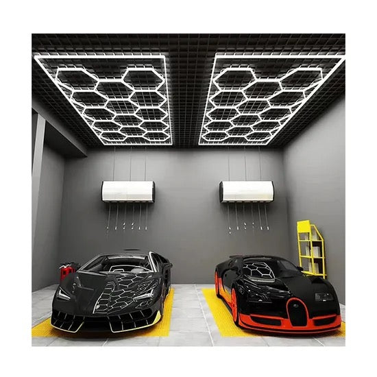 LÁMPARA LED HEXAGONAL PANAL DE ABEJAS 2,4M X 4,8M 550W 6500K 230V