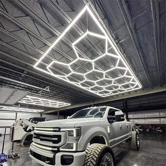 LÁMPARA LED HEXAGONAL PANAL DE ABEJAS 2,4M X 4,8M 550W 6500K 230V
