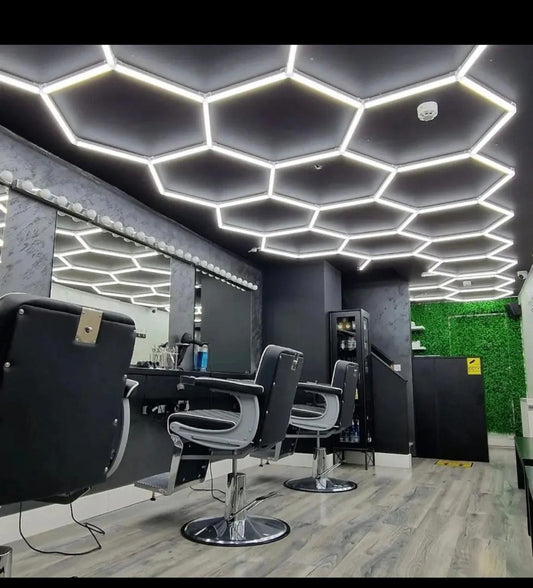 LÁMPARA LED HEXAGONAL PANAL DE ABEJAS 2,4M X 4,8M 550W 6500K 230V